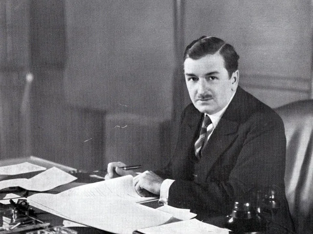Maurice Duplessis à son bureau